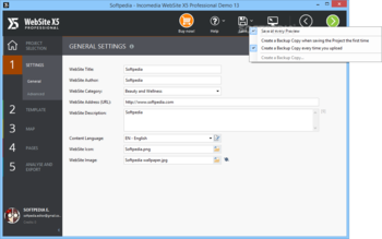 Incomedia WebSite X5 Professional screenshot 16