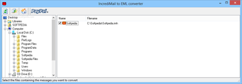 IncrediMail to EML Converter screenshot