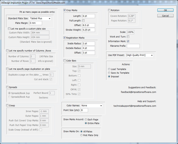 InDesign Imposition Plug-in screenshot