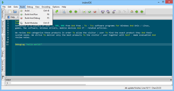 indevIDE screenshot 4