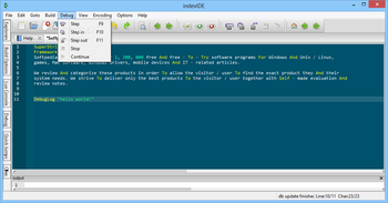 indevIDE screenshot 5