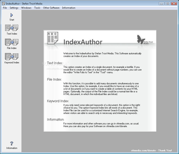 Index Author screenshot