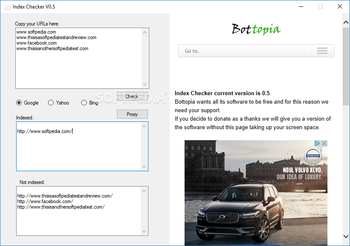 Index Checker screenshot