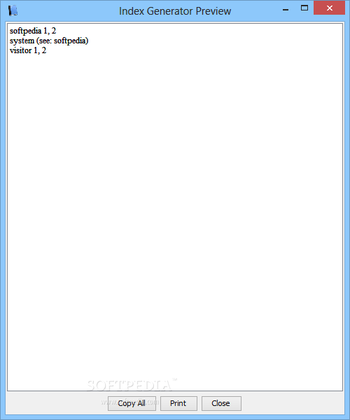Index Generator screenshot 11