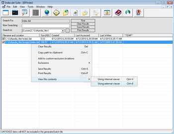 Index.dat Suite screenshot