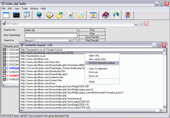 Index.dat Suite Portable screenshot