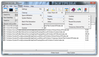 Index.dat Suite Portable screenshot 4