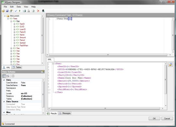 Indigo DXQ Data XQuery Designer screenshot