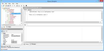 Indigo DXQ Data XQuery Designer screenshot
