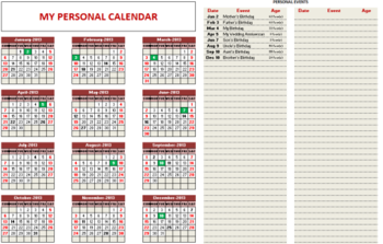 Indzara Custom Calendar  screenshot