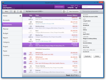 Inesoft Cash Organizer screenshot 2