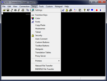 Inet/Winet Terminal Emulator screenshot 3