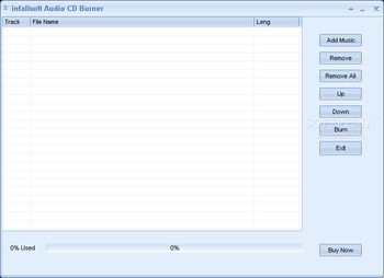 infallsoft Audio CD Burner screenshot