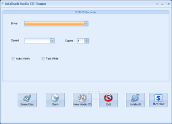 infallsoft Audio CD Burner screenshot 2
