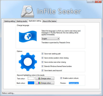InFile Seeker Portable screenshot 2