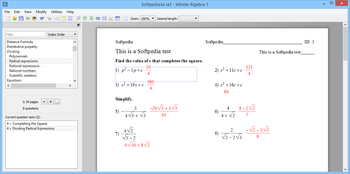 Infinite Algebra 1 screenshot
