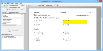 Infinite Algebra 1 screenshot 3