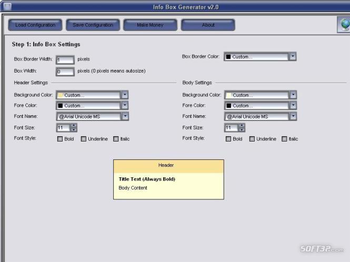 Info Box Generator screenshot 3