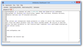 Infobiotics Dashboard screenshot