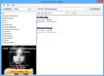 InfoBox screenshot