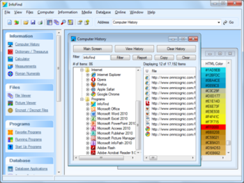 InfoFind screenshot