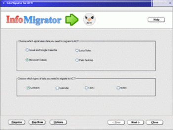 InfoMigrator for ACT! screenshot
