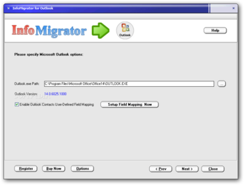 InfoMigrator for Outlook screenshot 2