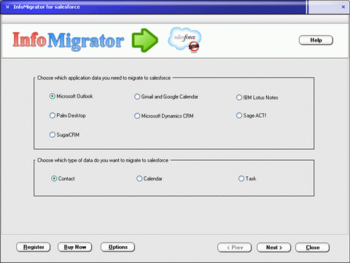 InfoMigrator for Salesforce screenshot