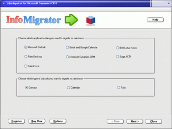 InfoMigrator for SugarCRM screenshot