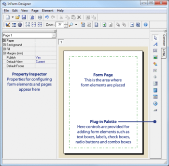 InForm Designer screenshot