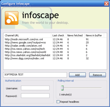 Infoscape screenshot
