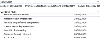 Infowise List Marquee screenshot