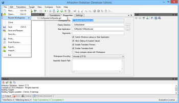 Infraluation Globalizer (Developer Edition) screenshot 3