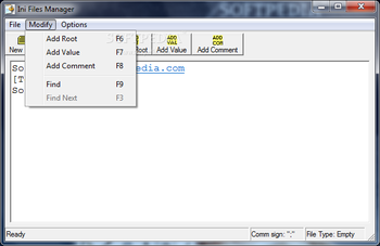 Ini Files Manager screenshot 2
