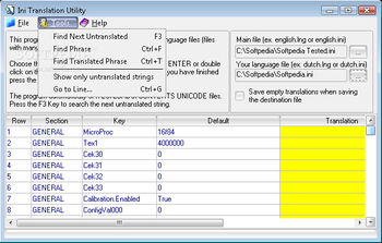 Ini Translation Utility screenshot 2