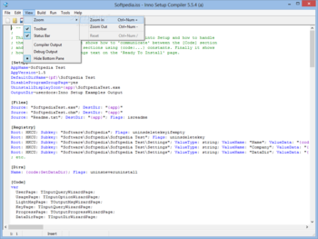 Inno Setup Compiler screenshot 2