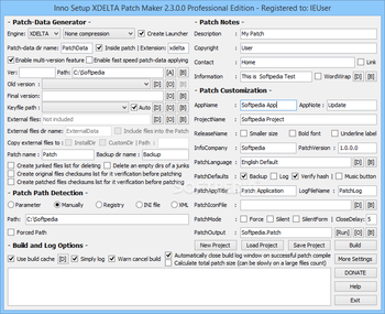 Inno Setup XDELTA Patch Maker screenshot