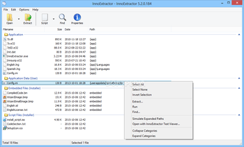 InnoExtractor screenshot
