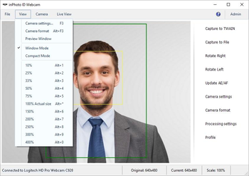 inPhoto ID Webcam screenshot