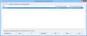 inPocket software deClutter Disk screenshot