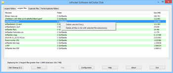 inPocket software deClutter Disk screenshot 2