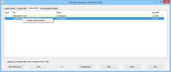 inPocket software deClutter Disk screenshot 3
