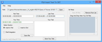 Insert Text To SRT screenshot 2