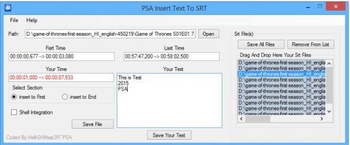 Insert Text To SRT screenshot 3