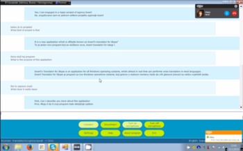 Insert translator for Skype screenshot