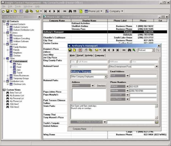 Insight Contact Management Lite screenshot 2