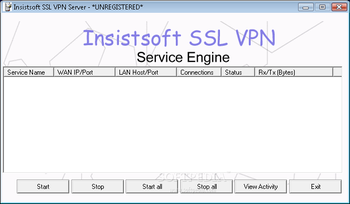 Insistsoft SSL VPN Server screenshot