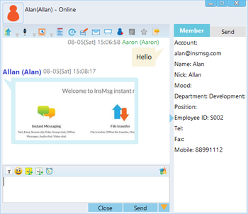 InsMsg screenshot 2