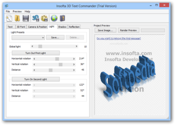 Insofta 3D Text Commander screenshot 4