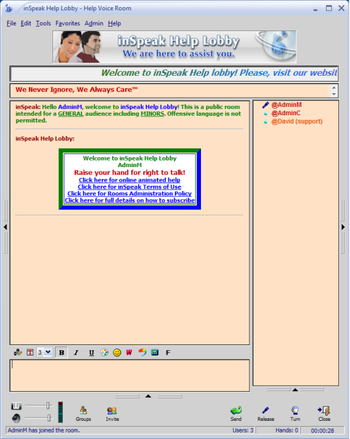 inSpeak - the Voice Chat communicator  screenshot